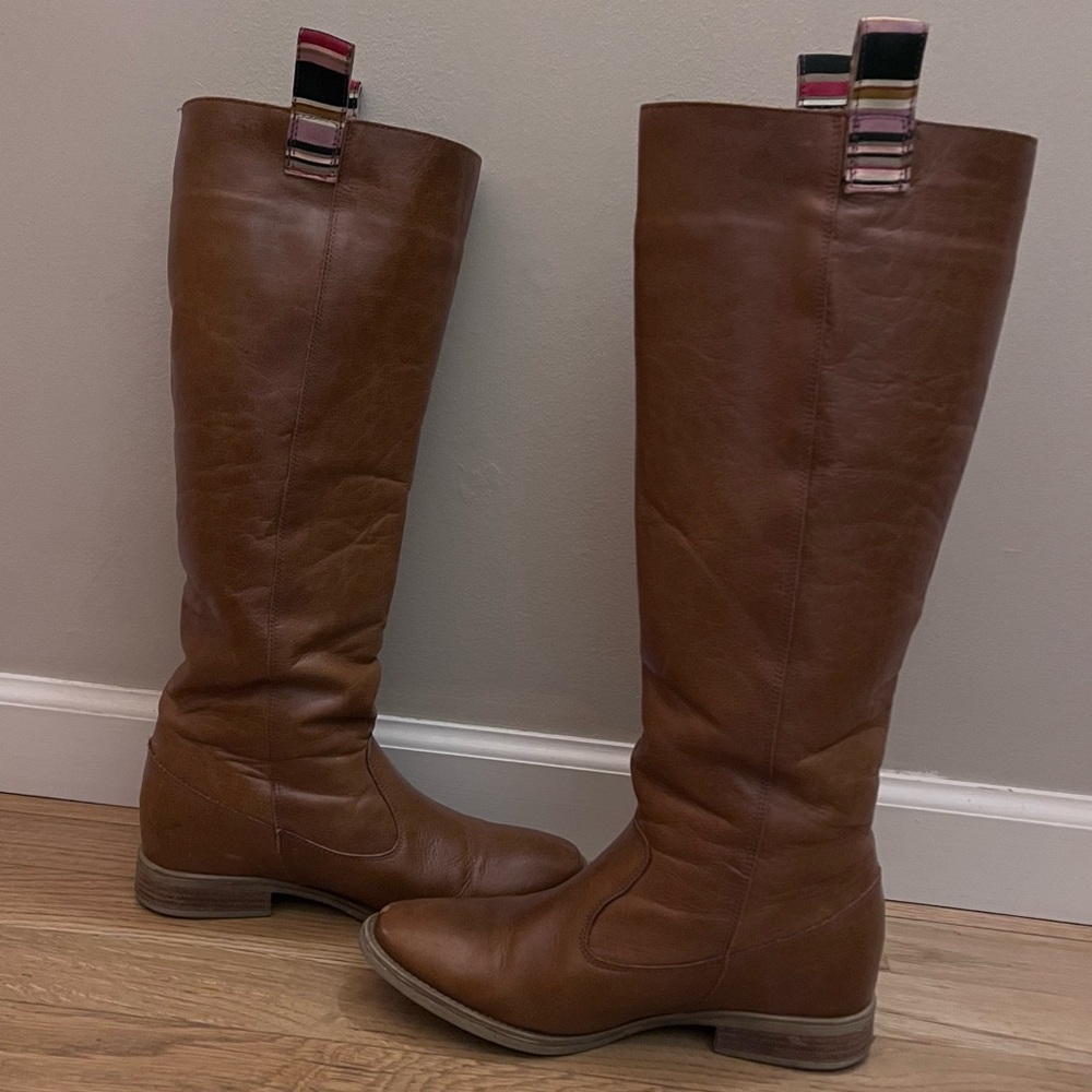 ANTHROPLOGIE Brandy Leather Knee High Boots - 37 (7)